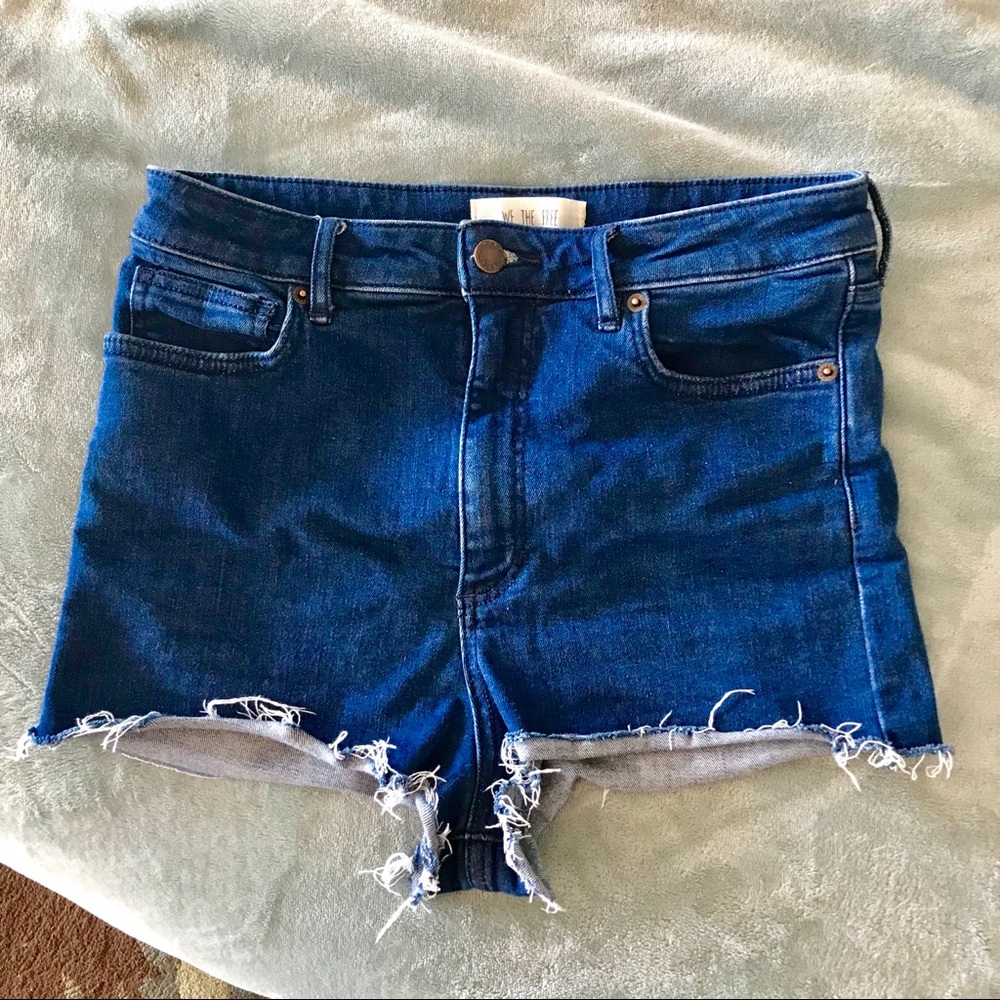 Free People High Waisted Jean Shorts